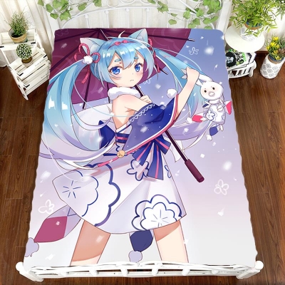 Miku Hatsune Bed Sheet (740) from Vocaloid