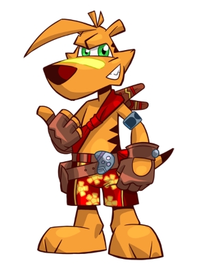 Ty Plush from Ty the Tasmanian Tiger