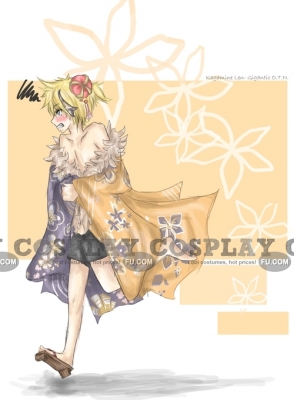 Len Cosplay Costume (Kimono and Belt) from Vocaloid