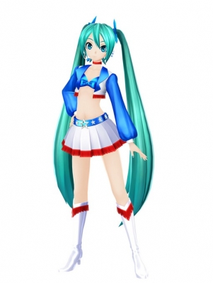 Miku Cosplay Costume (Americana Module) from Hatsune Miku Project DIVA F 2nd