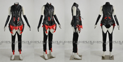 Miku Cosplay Costume (Append,Black Red) from Project DIVA