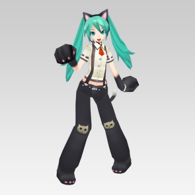 Miku Cosplay Costume (Nyanko) from Hatsune Miku Project DIVA F 2nd