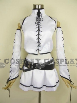 Miku Cosplay Costume (White Rocker) from Project DIVA