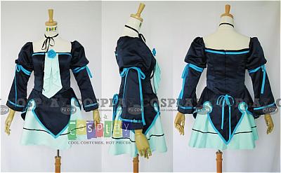 Miku Hatsune Blue Satin Cosplay Lolita OP Dress