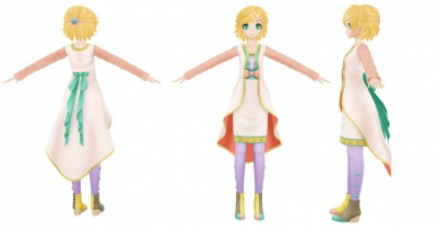 Rin Cosplay Costume (Soleil) from Hatsune Miku Project DIVA F 2nd