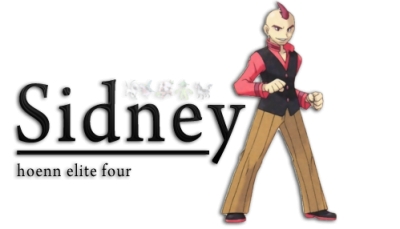 Sidney Cosplay Costume (Elite Four) from Pokemon