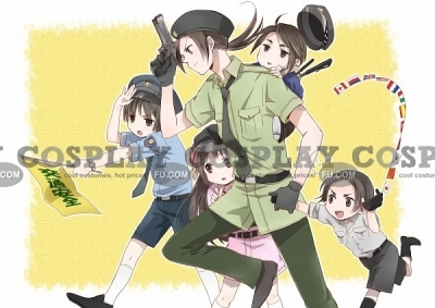 Hetalia Chine Costume (Chine, Yellow Police)