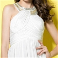 A-Line Halter Ruching Prom Dress (A171)