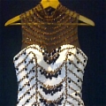 A-Line High-Neck Crystal Prom Dress (A115)