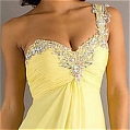 A-Line Jewel Neck Line Crystal Evening Dress (A64)