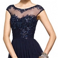A-Line Off-the-shoulder Applique Ball Gown Dress (A172)