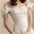 A-Line Off-the-shoulder Flower Prom Dress (A185)