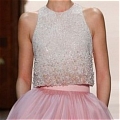 A-Line Scoop Neck Beading Tea-Length Party Dresses (Commission) Inspired By Georges Hobeika