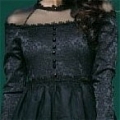 A-Line Scoop Neck Lace Short Mini Little Black Dress (A22)