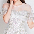 A-Line Scoop Neck Sequins Prom Dress (A237)