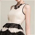 A-Line Square Straps Sleeveless Lace Short Mini Prom Dress