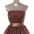 A-Line Strapless Lace Cocktail Dress (D192)