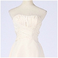 A-Line Strapless Lace Knee-Length Prom Dress