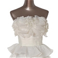 A-Line Strapless Ruching Ball Gown Dress (D216)