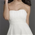A-Line Strapless Ruching Cocktail Dress (A194)