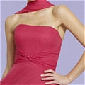 A-Line Strapless Ruching Prom Dress (A195)