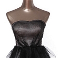 A-Line Strapless Ruffles Prom Dress (D187)