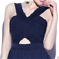A-Line Straps Ruching Cocktail Dress (A160)