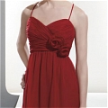 A-Line Straps Ruching Floor-Length Party Dress