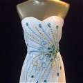 A-Line Sweetheart Ruching Ball Gown Dress (A128)