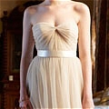 A-Line Sweetheart Sash Ribbon Prom Dress (B80)