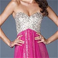 A-Line Sweetheart Sequins Floor-Length Prom Dresses
