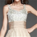 A-Line V-neck Beading Floor-Length Prom Dress (A26)