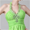 A-Line V-neck Crystal Prom Dress (B110)