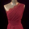 Ball Gown One Shoulder Applique Prom Dress (D165)
