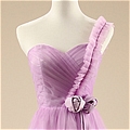 Ball Gown Strapless Flower Prom Dress (D245)