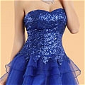 Ball Gown Strapless Tiers Prom Dress (B116)