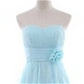 Ball Gown Strapless Tiers Prom Dress (D57)