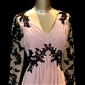 Ball Gown V-neck Applique Prom Dress (D142)