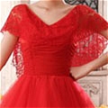 Ball Gown V-neck Lace Cocktail Dress (B146)