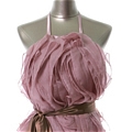 Princess Halter Sash Ribbon Ball Gown Dress (D198)