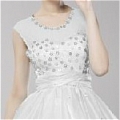 Princess Jewel Neck Line Crystal Prom Dress (A99)