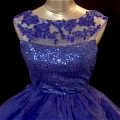 Princess Scoop Neck Lace Prom Dress (A121)
