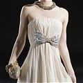 Princess Strapless Bow Floor-Length Prom Dress