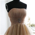 Princess Strapless Crystal Ball Gown Dress (B165)