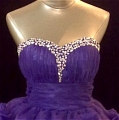 Princess Sweetheart Crystal Prom Dress (A131)