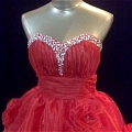 Princess Sweetheart Flower Prom Dress (A133)
