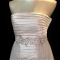Sheath Column Strapless Lace Cocktail Dress (A122)