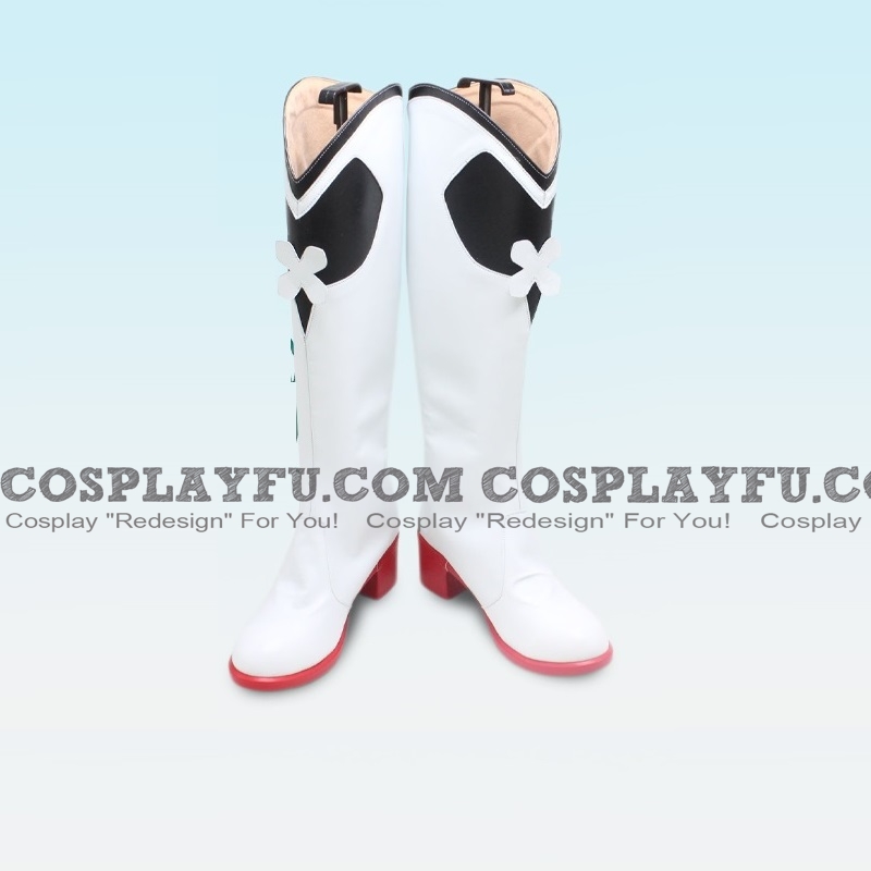 Cosplay Tall lang Weiß Stiefel Cosplay (738)