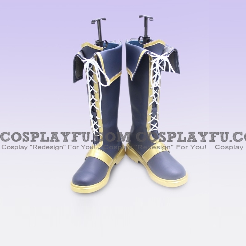 Cosplay Medium Purple Golden Boots (530)