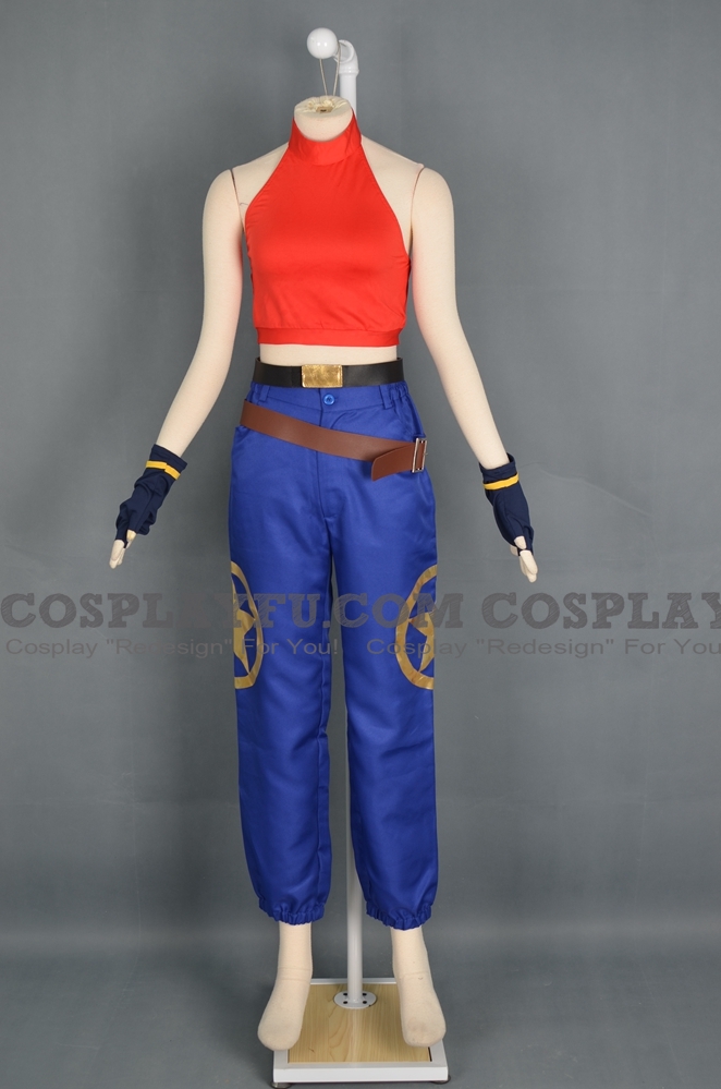 Blue Mary Cosplay Costume from The King of Fighters